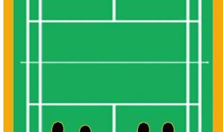 羽毛球单打发球线 羽毛球单打发球线